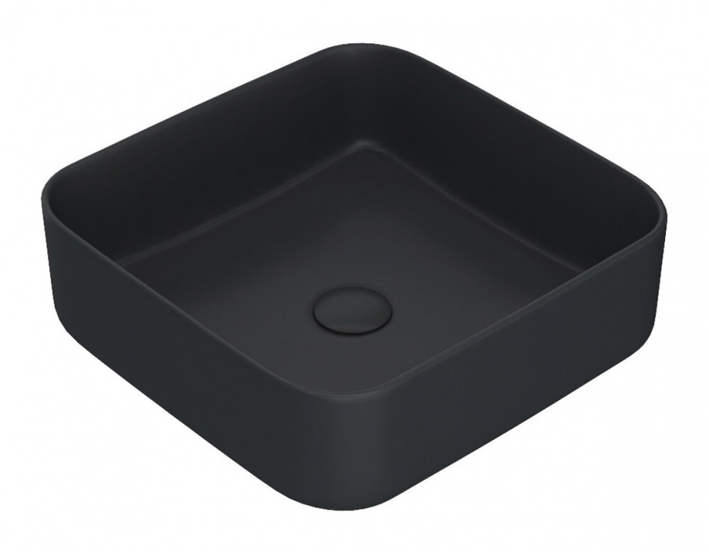 Изображение товара Раковина Iddis Bridge 39 см накладная черный матовый фарфор