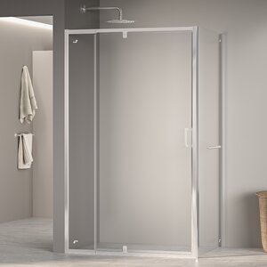 Изображение товара Душевой уголок RGW PA-078-1 (RGW PA-008 + Z-060-2), 90 х 80 см, с полотенцедержателем, стекло прозрачное, профиль хром, 3508078198-11