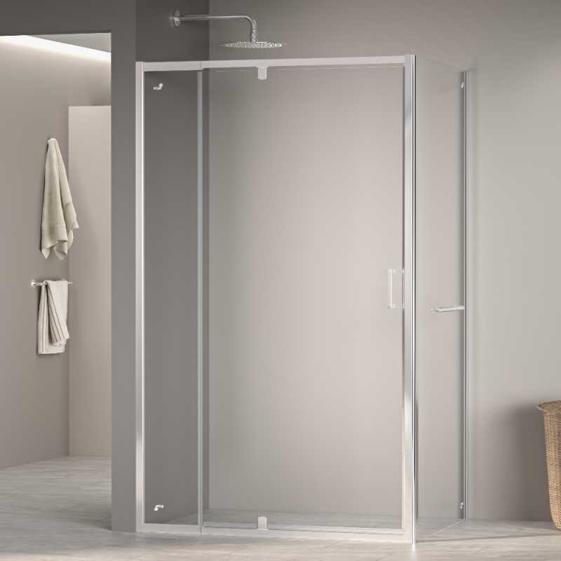 Изображение товара Душевой уголок RGW PA-078-1 100x90 см с полотенцедержателем хром прозрачное стекло Германия