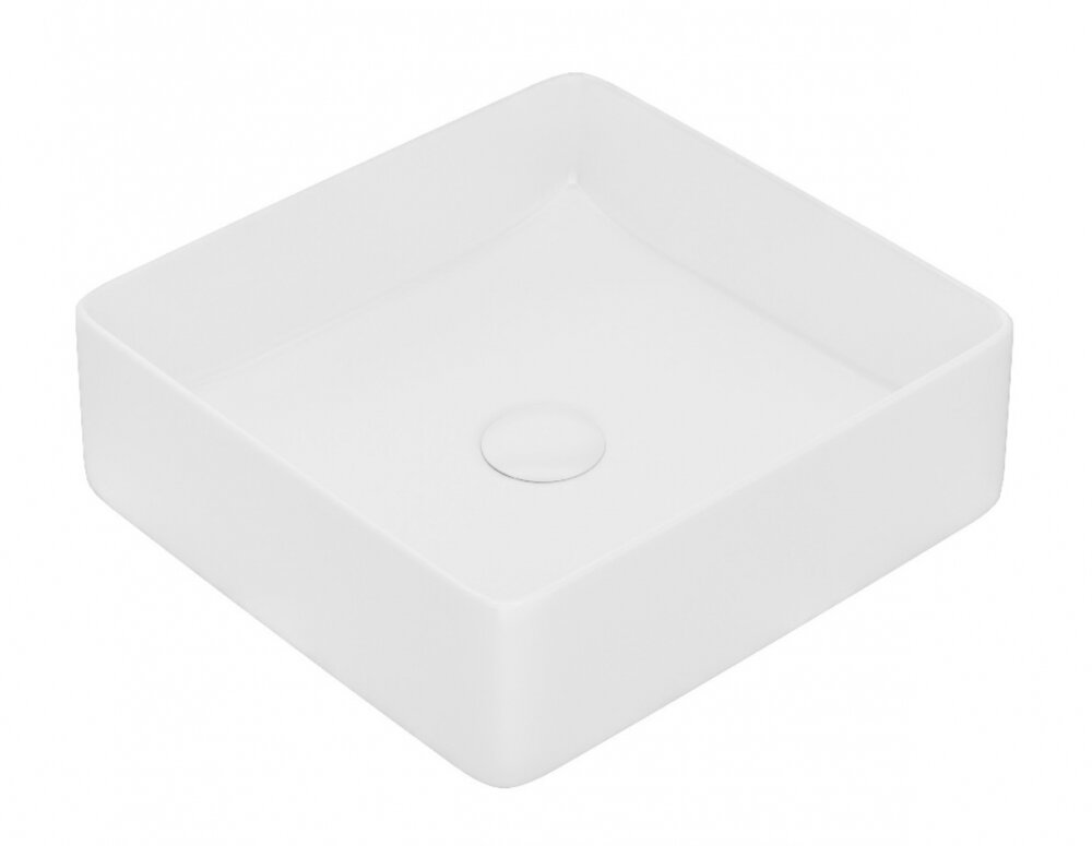 Изображение товара Раковина Iddis Slide накладная 36 см квадратная белая с глянцевым покрытием