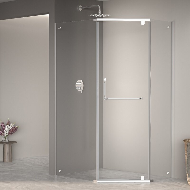 Изображение товара Душевой уголок RGW PA-091 80x90 см трапеция хром стекло прозрачное