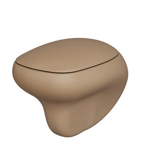 Изображение товара Подвесной унитаз Ambassador Diamond 123T20501R, безободковый, цвет темно-бежевый матовый