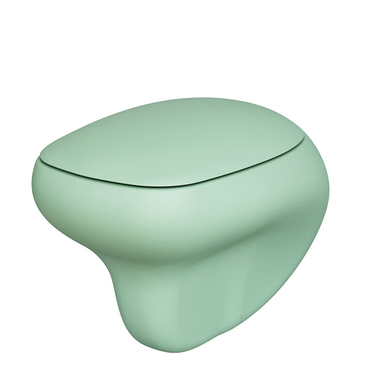 Изображение товара Подвесной безободковый унитаз Ambassador Diamond 123T21001R мятный матовый