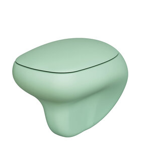 Изображение товара Подвесной унитаз Ambassador Diamond 123T21001R, безободковый, цвет мятный матовый