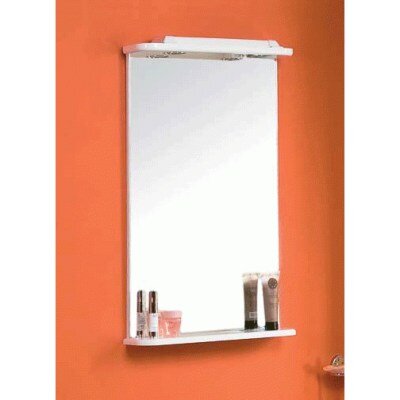 Изображение товара Зеркало Акватон МИРА-47 с подсветкой, подвесное, белое, 50 см ширина