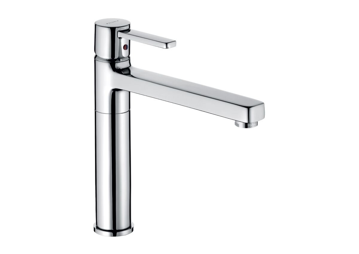 Изображение товара Смеситель для кухни Kludi Zenta 389730575 хром однорычажный с горизонтальным монтажем