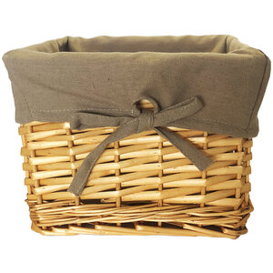 Изображение товара Корзина WasserKraft для белья плетеная, бежевая, WB-880-S