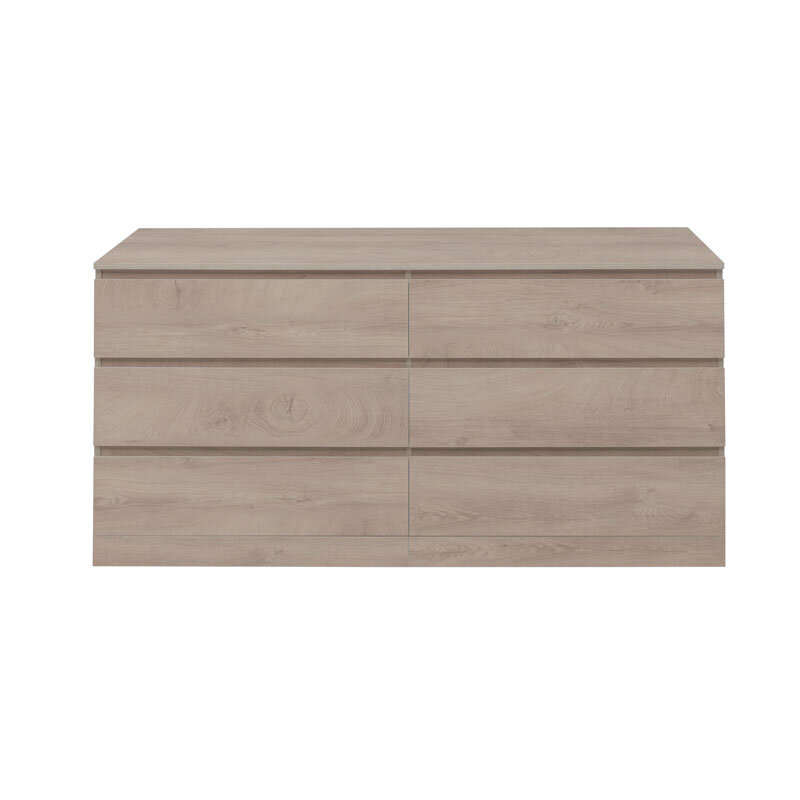 Изображение товара Комод Aquanet Сканди 160x48.3x79.7 см, 6 ящиков, дуб эдгрейн