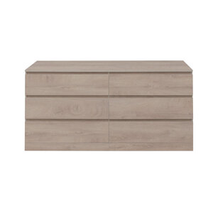 Изображение товара Комод Aquanet Сканди, 160 x 48.3 х 79.7 см, напольный, 6 ящиков, дуб эдгрейн, 00302547