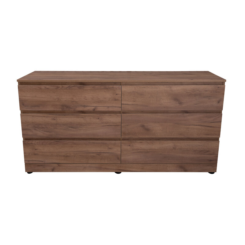 Изображение товара Комод Aquanet Сканди 160x48.3x79.7 см, 6 ящиков, дуб крафт