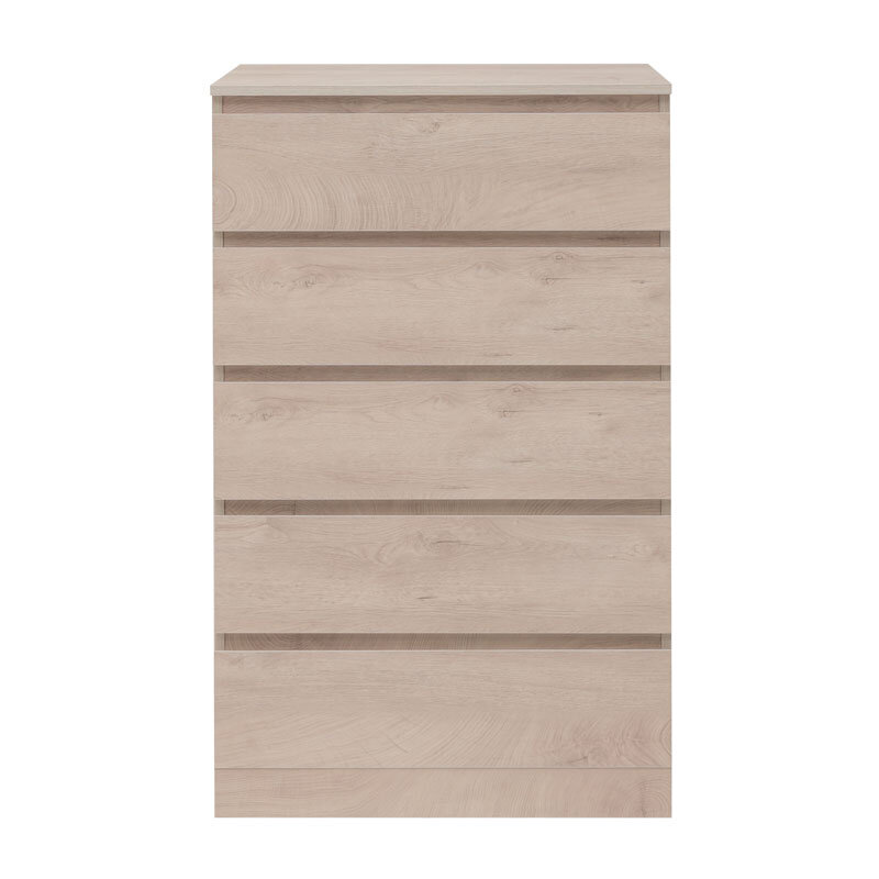 Изображение товара Комод Aquanet Сканди 70x40.3x113.7 см, светлый дуб, напольный, 5 ящиков