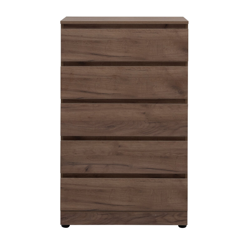 Изображение товара Комод Aquanet Сканди, 70 x 40.3 х 113.7 см, напольный, 5 ящиков, дуб крафт, 00302552