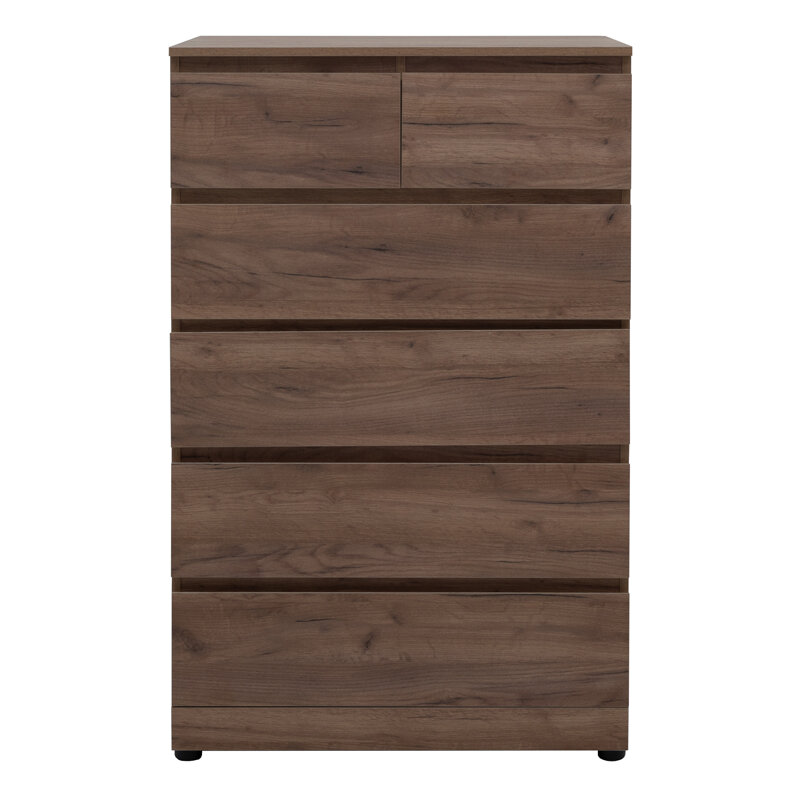 Изображение товара Комод Aquanet Сканди, 80x48,3x124,7 см, 6 ящиков, дуб крафт