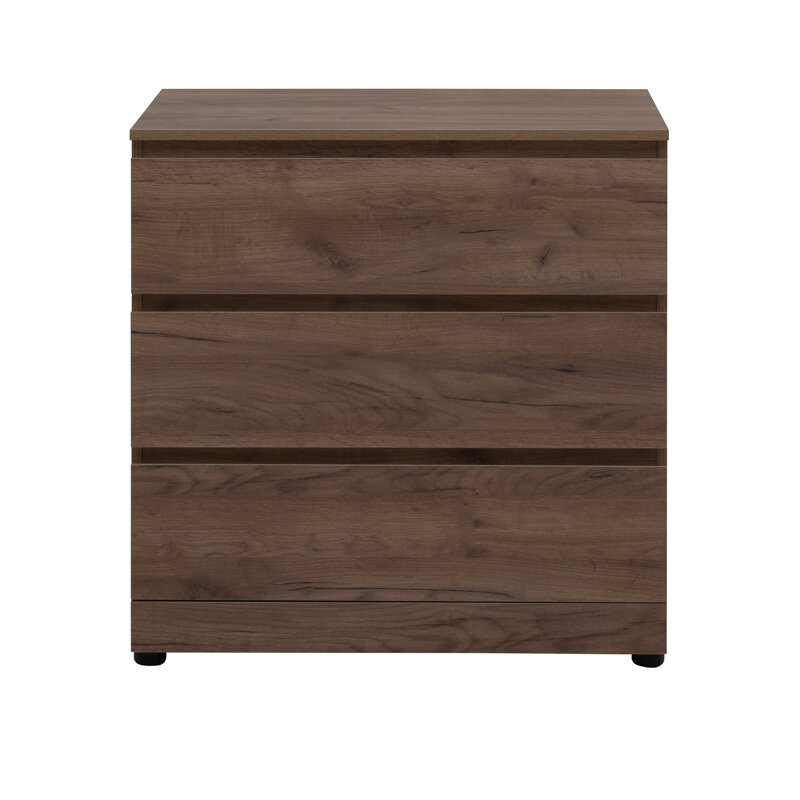 Изображение товара Комод Aquanet Сканди, 80 x 48.3 х 79.7 см, напольный, 3 ящика, дуб крафт, 00302544