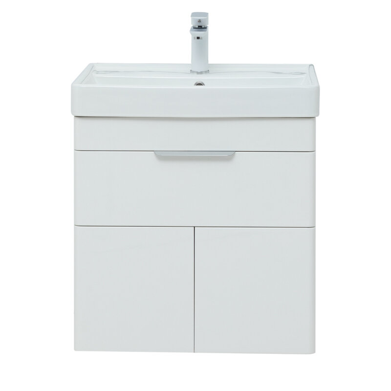 Изображение товара Тумба под раковину Aquanet Ирис new 50, подвесная, белый глянец