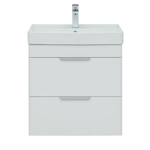 Изображение товара Тумба под раковину Aquanet Ирис new 50, подвесная, 2 ящика, белый глянец, 00310143