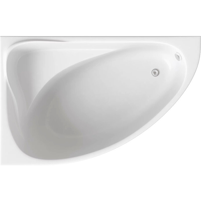 Изображение товара Акриловая ванна Bas Милан 170x110 см, угловая, белая, с каркасом, 10 лет гарантии