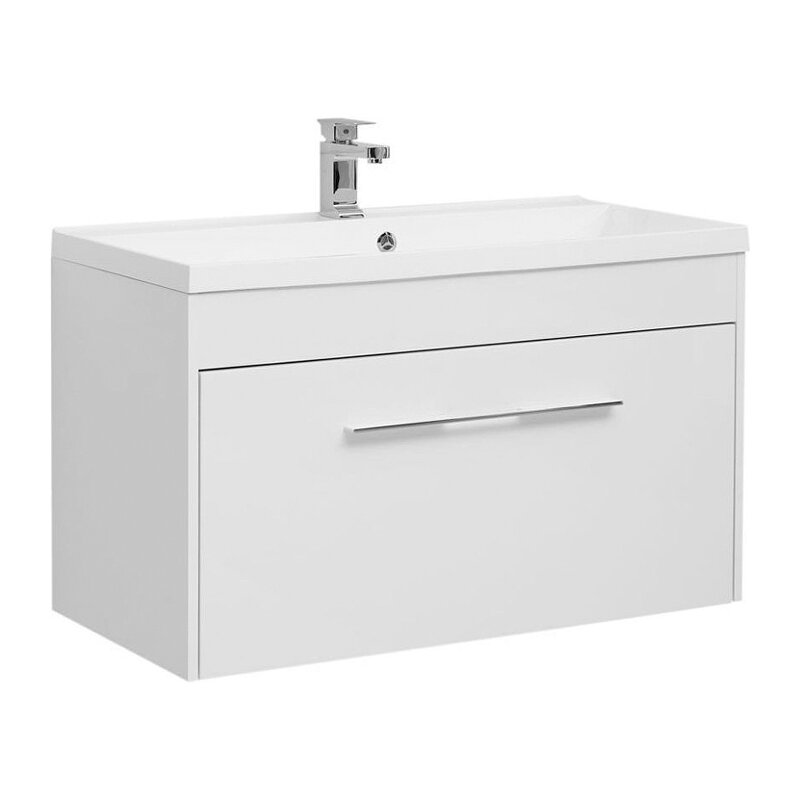 Изображение товара Тумба под раковину Aquanet Августа 100, подвесная, белый глянец, 00274142 Изображение товара Тумба под раковину Aquanet Августа 100, подвесная, белый глянец, 00274142