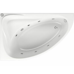 Изображение товара Ванна акриловая с гидромассажем Bas Милан 170 х 110 см, L/R, белая, ВГ00342/ВГ00343