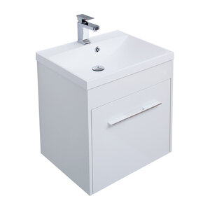 Изображение товара Тумба под раковину Aquanet Августа 58, подвесная, белый глянец, 00274017