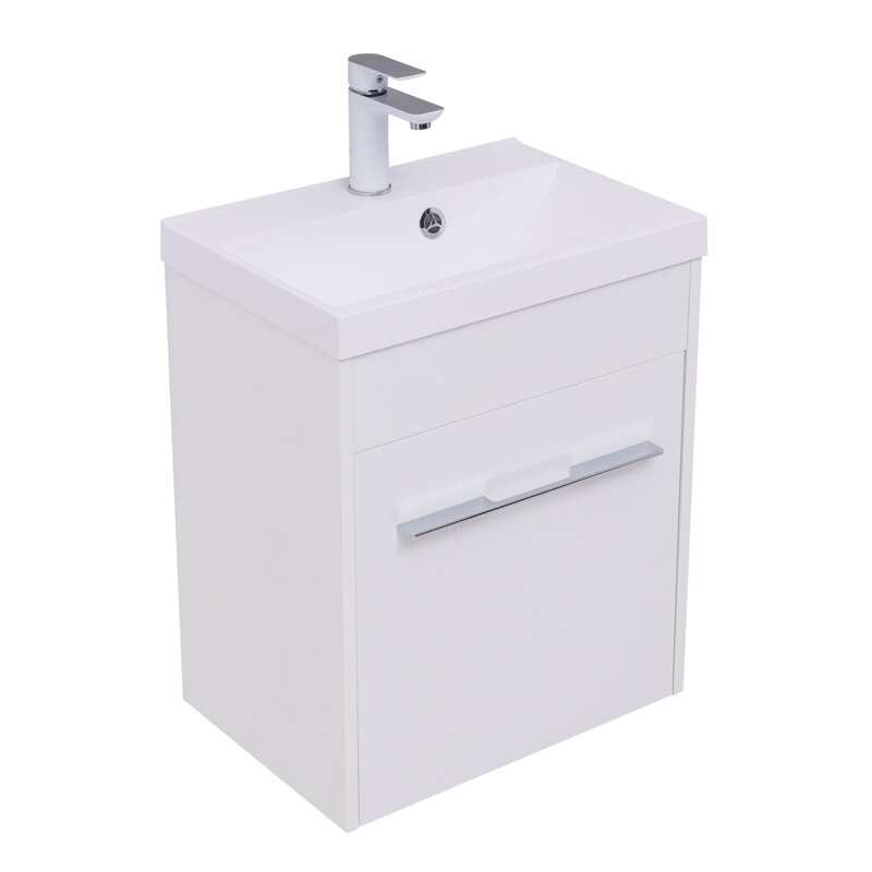 Изображение товара Тумба Aquanet Августа 50 подвесная белый глянец