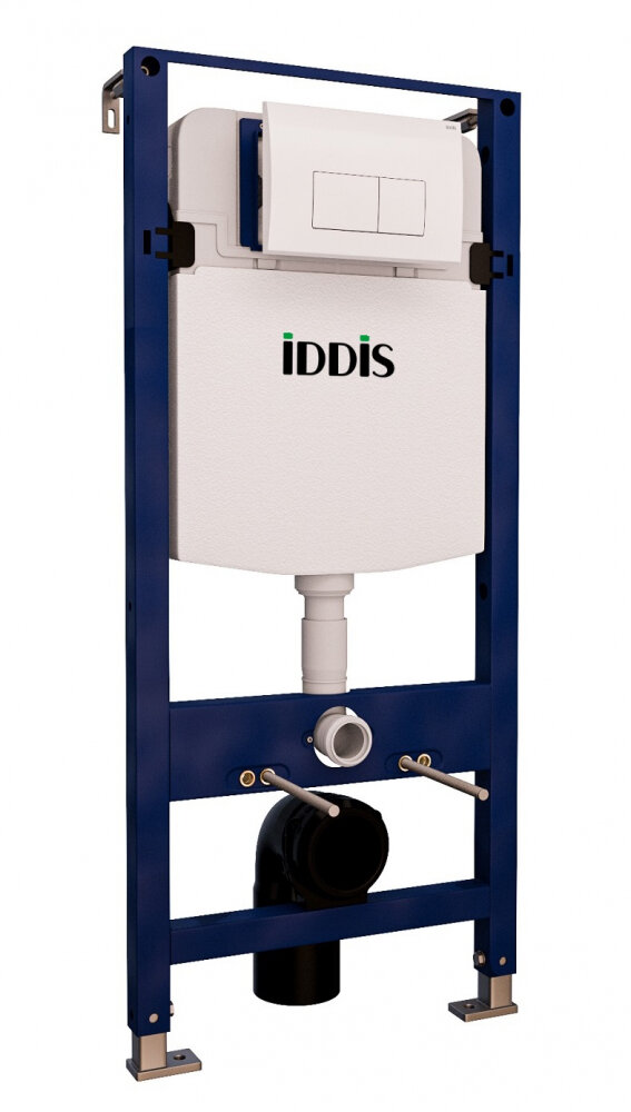 Изображение товара Инсталляция для подвесного унитаза Iddis Optima Home OPH0000i32K Белая с механическим смывом
