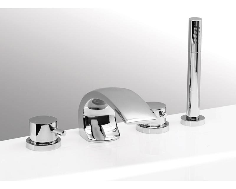 Изображение товара Смеситель Vega Arco Гл000025408 на борт ванны хром Италия 3 года гарантия