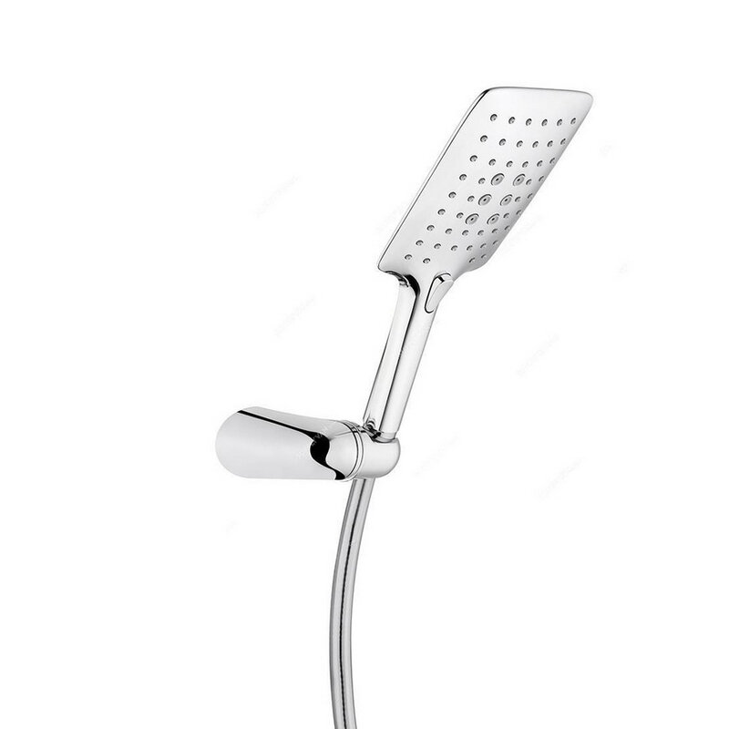 Изображение товара Душевой гарнитур Vitra Shine Square A45629WSA — хромированный, вертикальный монтаж
