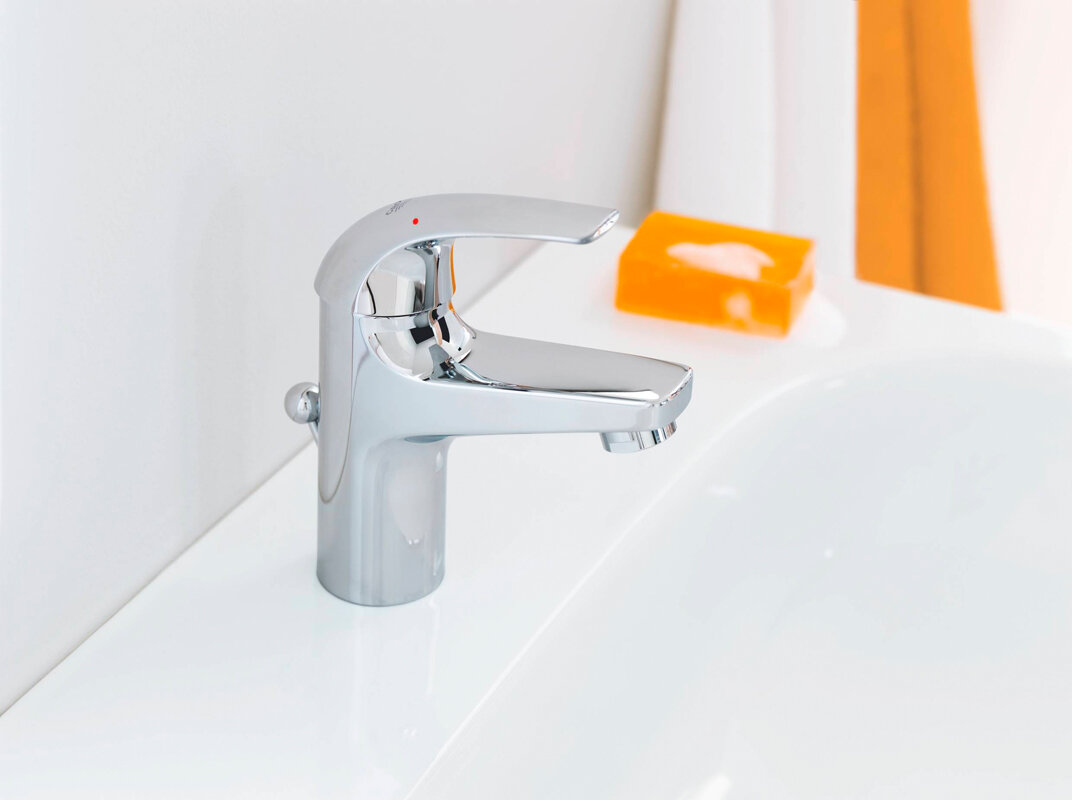 Смеситель для раковины Grohe BauCurve, 32805000, с донным клапаном ...