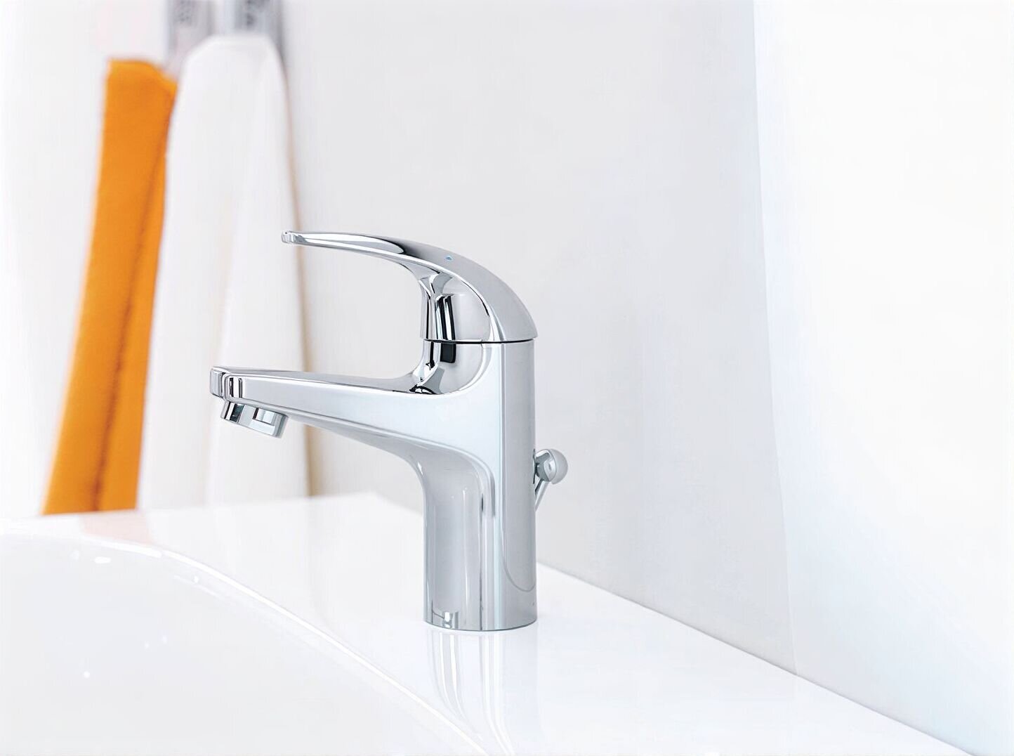 Смеситель для раковины Grohe BauCurve, 32805000, с донным клапаном ...