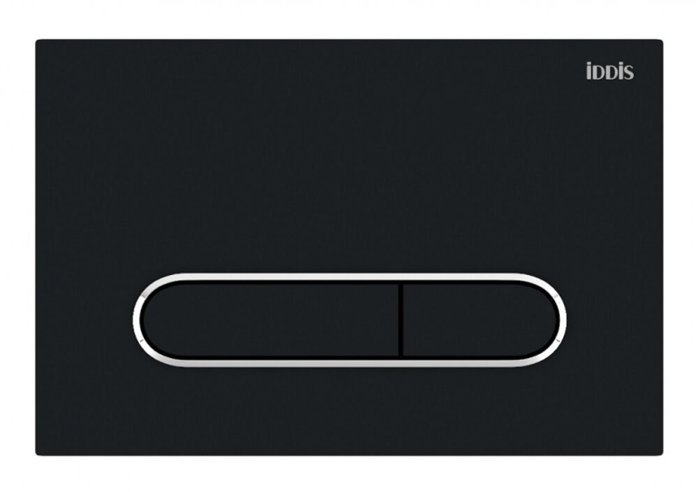 Изображение товара Клавиша смыва Iddis Unifix UNI71MBi77 универсальная матовая черная