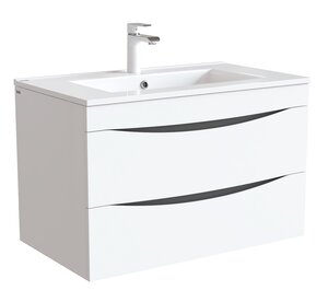 Изображение товара Тумба под раковину Iddis Cloud 80 см подвесная, белый, CLO80W0i95