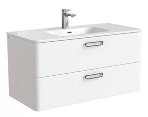 Изображение товара Тумба под раковину Iddis Brick 100 см подвесная, белый, BRI10W1i95