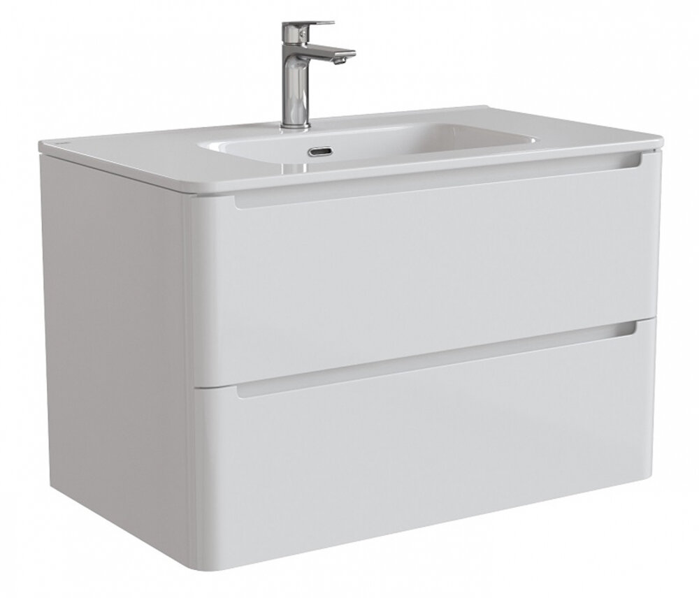 Изображение товара Тумба с раковиной Iddis Edifice 80 см подвесная белая