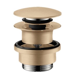 Изображение товара Донный клапан Hansgrohe 50100140 Push-open, универсальный, шлифованная бронза