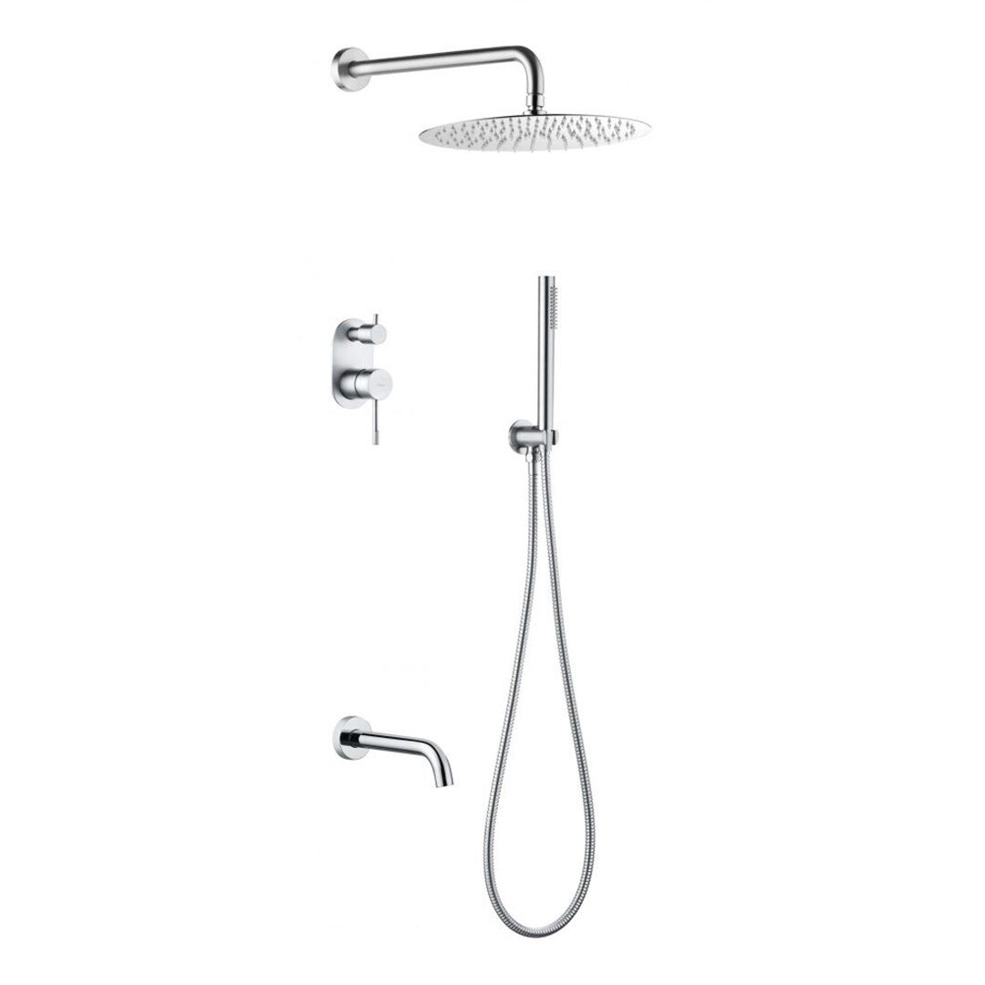 Изображение товара Душевая система Boheme Uno, верхний душ, ручной душ, хром, 464-2-CR Изображение товара Душевая система Boheme Uno, верхний душ, ручной душ, хром, 464-2-CR