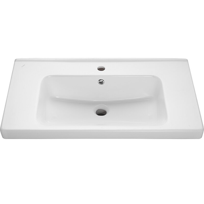 Изображение товара Раковина Dreja Гармония керамическая белая 80 см