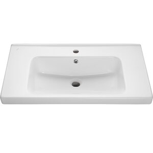 Изображение товара Раковина Dreja Гармония керамическая белая 80 см