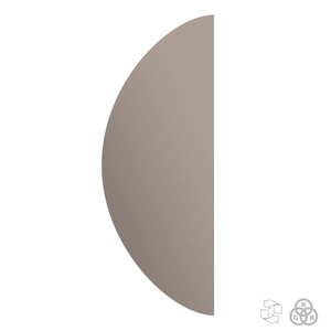 Изображение товара Зеркало Cezares со встроенной подсветкой LED RGB, 30 x 80 см, бронзированное, 45031