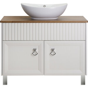 Изображение товара Тумба под раковину ASB-Woodline Риола 12410, 100 см, напольная, цвет слоновая кость