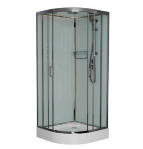 Изображение товара Душевая кабина Frank F420 М Brilliant, 120 х 120 см, низкий поддон, стекла матовые, профиль хром, 20084