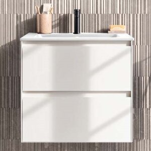 Изображение товара Тумба под раковину Berloni Bagno Way Block 60 см подвесная, ceramica lucido, WAKBS2CEDIC 101
