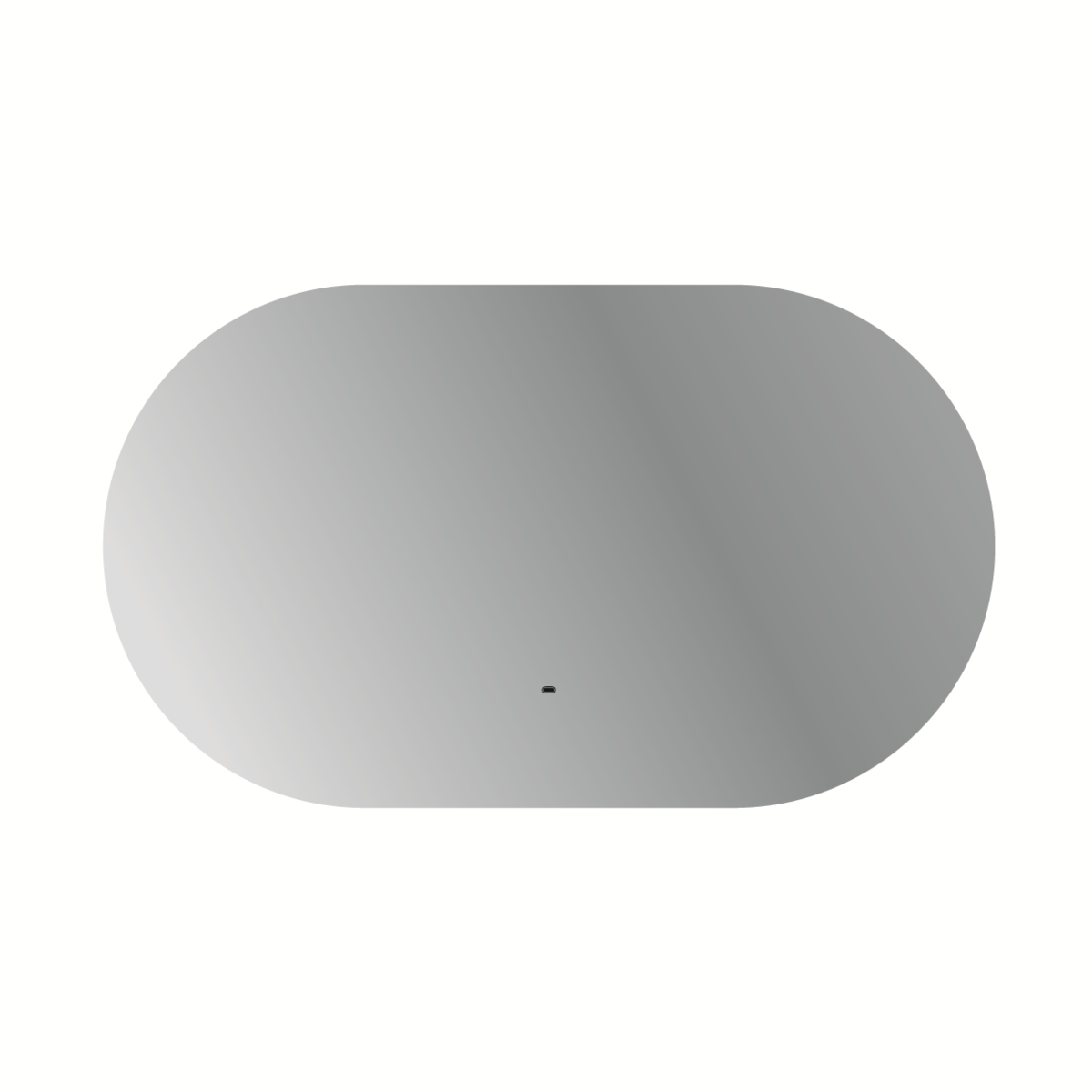 Изображение товара Зеркало Cezares Vague овальное с подсветкой и датчиком движения 120x70 см белое