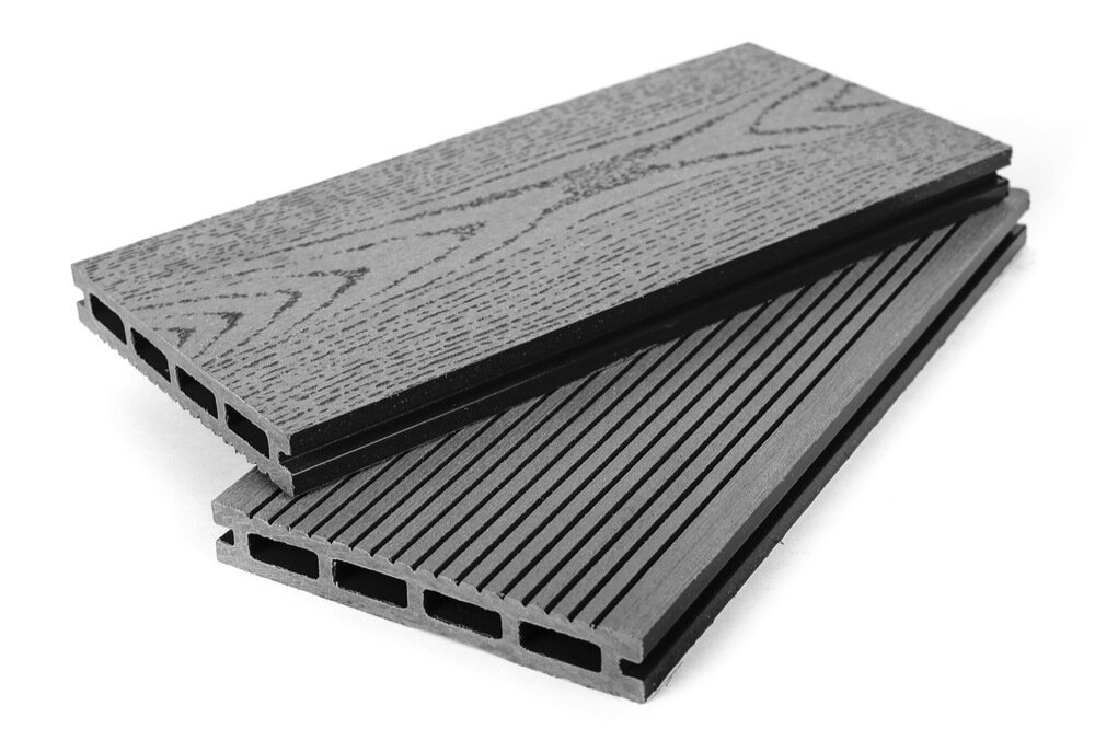 Изображение товара Террасная доска MasterDeck Grand Line 140 мм вельвет тиснение графит 3м