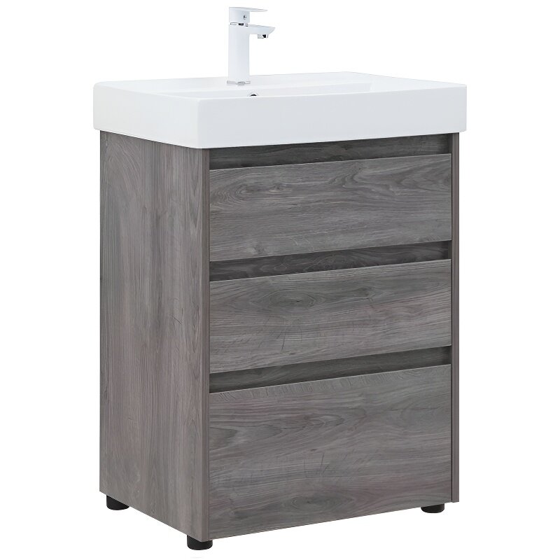 Изображение товара Тумба под раковину Aquanet Nova Lite напольная 60 см дуб рошелье