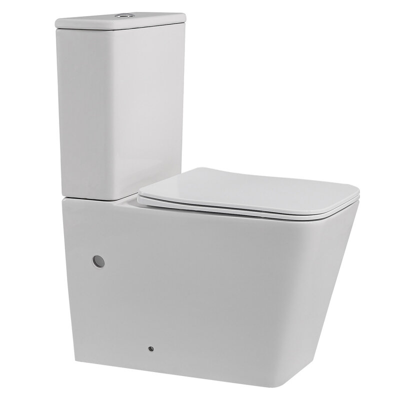 Изображение товара Унитаз-компакт Abber Rechteck безободковый с сиденьем микролифт и каскадным сливом