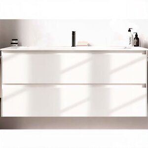 Изображение товара Тумба под раковину Berloni Bagno Way Block 100 см подвесная, ceramica opaco, WAKBS2CKDIC 111