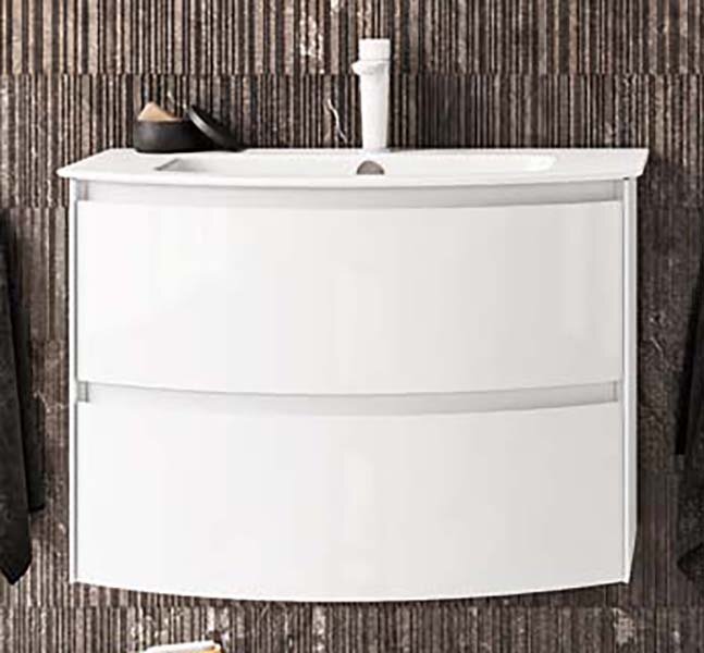 Изображение товара Тумба под раковину Berloni Bagno Way Round 60 см подвесная белый матовый