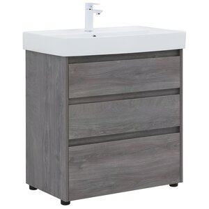 Изображение товара Тумба под раковину Aquanet Nova Lite 302473, 75 см, напольная, цвет дуб рошелье