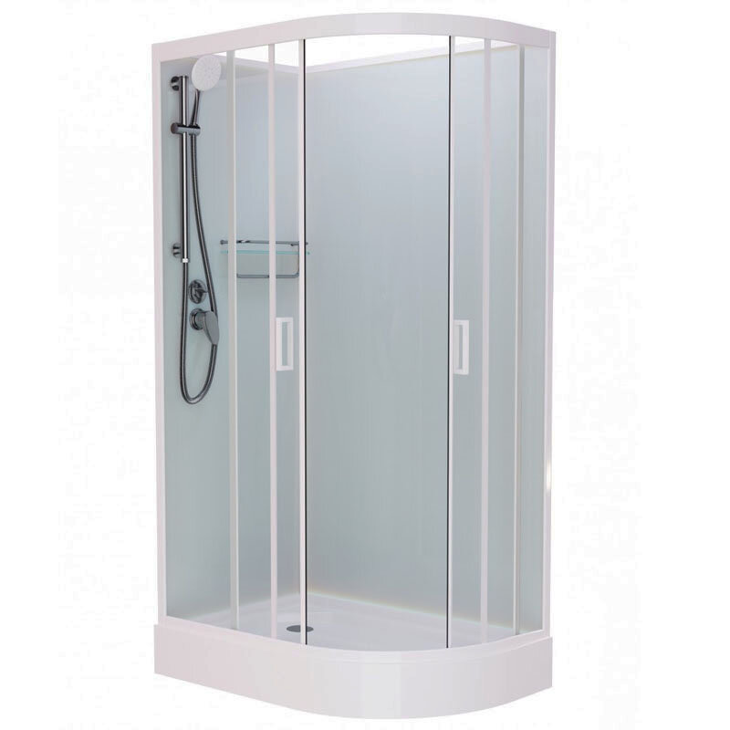 Изображение товара Душевая кабина Frank F418L/R M White 100x80 см без крыши, гарантия 7 лет